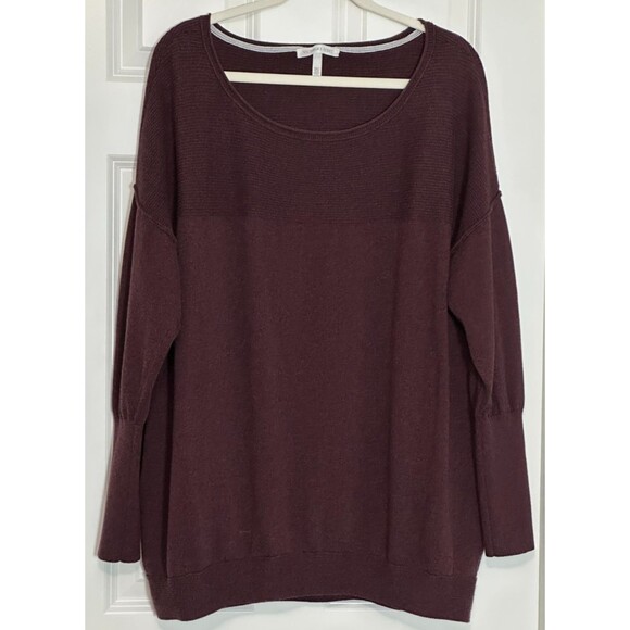 Victoria's Secret Sweaters - Victoria’s Secret Cashmere Blend Oversized Sweater XL Burgundy Y2K Cozy Soft